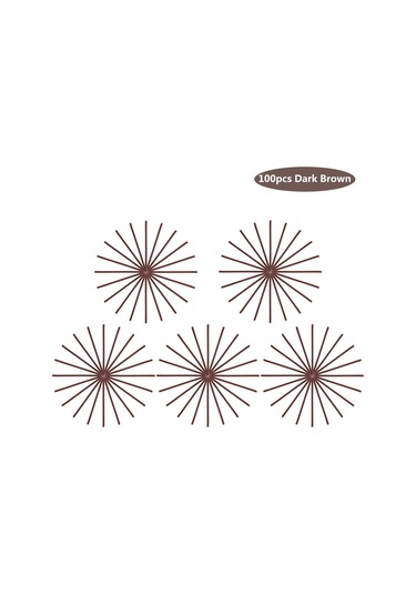 Geeroyoo Balık Tutma Tüpleri Seti - 100 Adet, Dayanıklı Plastik, Koyu Kahverengi, Pratik Ve Kullanışlı Aksesuar