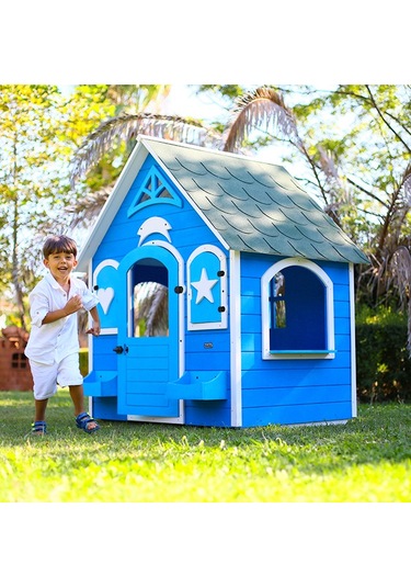 Mandu Ahşap Çocuk Oyun Evi (Playhouse) Bodrum