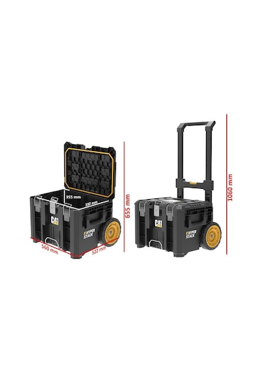 Cat Da41004 Hyper Stack 60 Litre Ağır Hizmet Tipi Tekerlekli Kilitli Takım Çantası