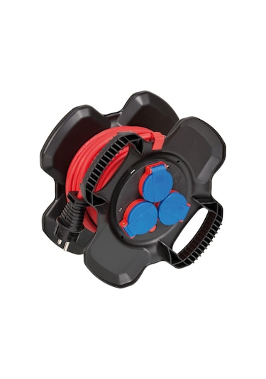 Brennenstuhl Rubber Gum Serisi Ip44 Lisanslı 10 Metre Uzatmaya Sahip H07rn-f 3g1.5 Makaralı Kablo