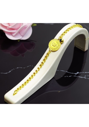 Çeyrek Altınlı Künye-bileklik Sarı Sarı Altın