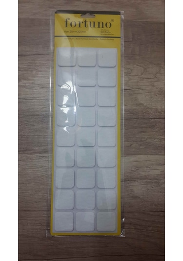 Mobilya Masa Sandalye İçin 1 Paket Daire / Kare Yapışkanlı Keçe Kahve-Beyaz