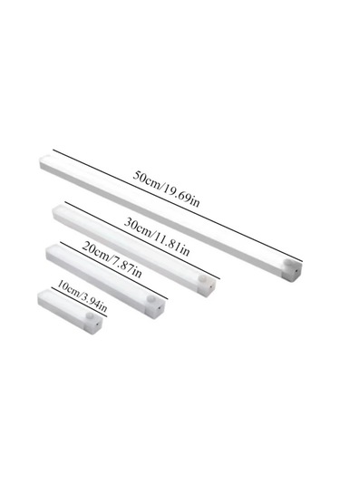 Xuweiwei Beyaz 10cm 4 Adet Usb Sarj Edilebilir Led Sensörlü Isik Seti Koridor Mutfak Merdiven Yatak Odasi Icin Gece Isigi Beyaz