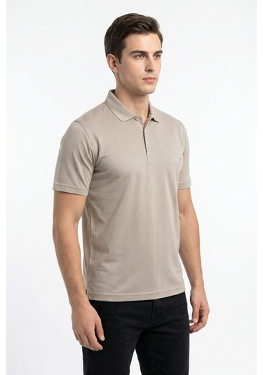 Baglan Erkek Polo Yaka Cepli Tişört 5107 Bgl-st04562 Bej