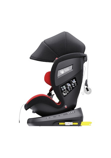 Yoyko Bear 360 Dönebilir Yatabilir İ-size 0-36 Kg Oto Koltuğu Isofıx/sıp/latch - Kırmızı