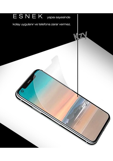 Apple iPhone 15 Uyumlu İle Nano Ekran Koruyucu Kırılmaz Esnek Cam