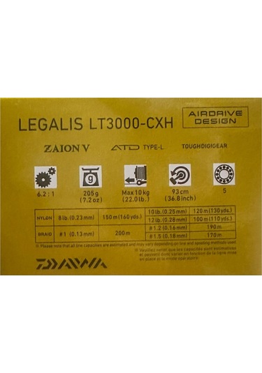 Daiwa Legalis 23 Lt 3000 Cxh Spin Olta Makinesi