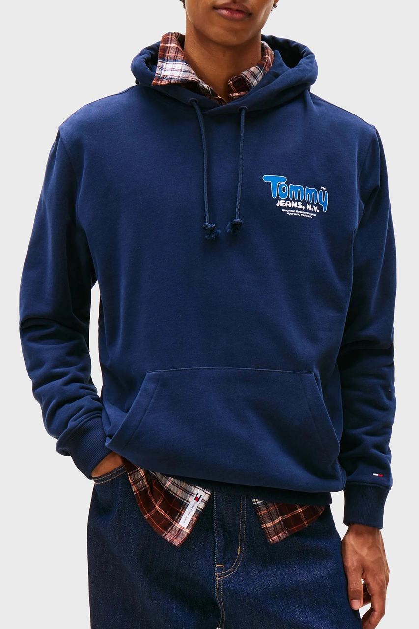 Tommy Jeans Erkek Sweat Dm0dm22086 C1g Lacivert Lacivert