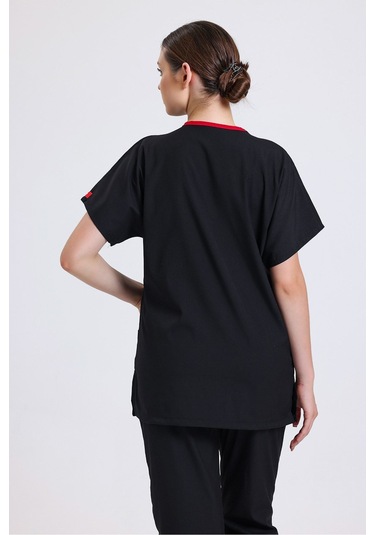 Doktor, Hemşire Forması, Cerrahi Nöbet Takımı, Likralı Üniforma Unisex Sağlıkçı Üniforma, Scrubs Mor