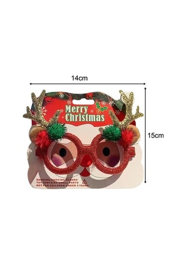 Lijinxu Magideal Yılbaşı Gözlük Yaratıcı Kardan Altın-boynuzlar