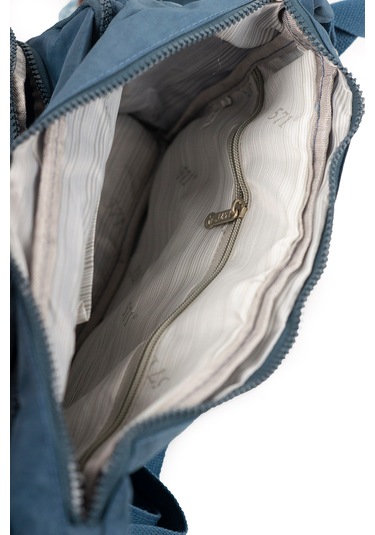 Krinkıl / Klinkır Su Geçirmez Kumaş Çok Gözlü Çapraz Kol Ve Omuz Postacı Çantası 116g Mavi