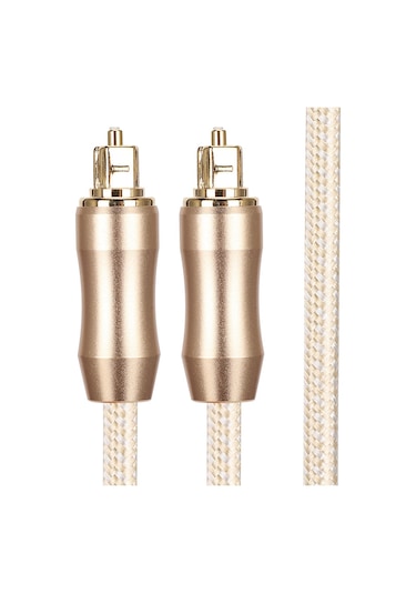 5.1 Ses Parçası Dijital Optik Fiber Ses Kablosu Altın Hoparlörler Güç Amplifikatörü Tv Altın 3m