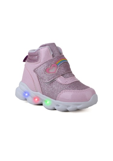Vojo Rainbow Rahat Taban Cırtlı Işıklı Kız Çocuk Botu 267800000856 07 Pembe