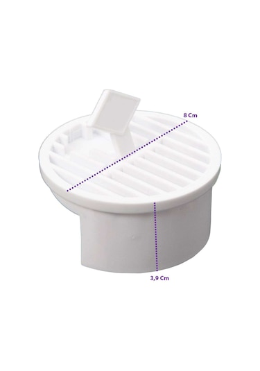Gider Kapağı 3 Adet. Yer Süzgeci. Izgarası Gider Kapağı Beyaz