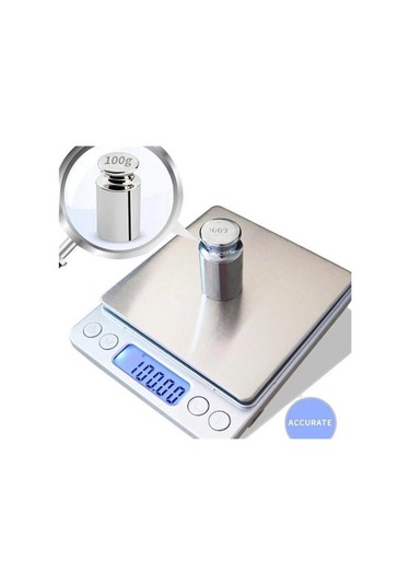 Buffer Elektronik 3 Kg Kapasiteli Dijital Hassas Kantar Mutfak Tartısı Terazi Çok Renkli