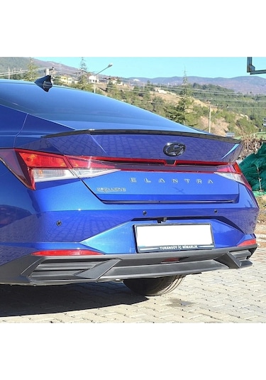 Hyundai Elantra 2021-2022 Uyumlu Piano Black Bagaj Üstü Spoiler