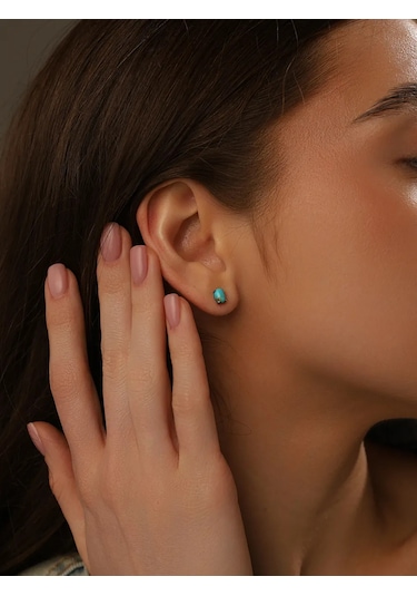 Serebranyj Dom Gümüş Şık Çiviler Doğal Turkuazlı 161729851 Diğer