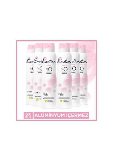 Emotion Love Kadın Deodorant 6 x 150 ML