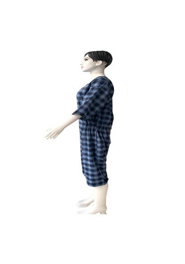 Ozclife Kısa Kol Yeni Model Hasta Bakım Kıyafeti Hasta Tulumu Mavi