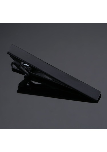 Padalink İş Adamları İçin Düz Üst, Elektroplating İşlemli, Hassas Polished, Alerjiye Yabancı, Konforlu Giyilebilir Kravat Klipsi Siyah Parlak Ve Diğer Desenler Seçenekli Çok Renkli