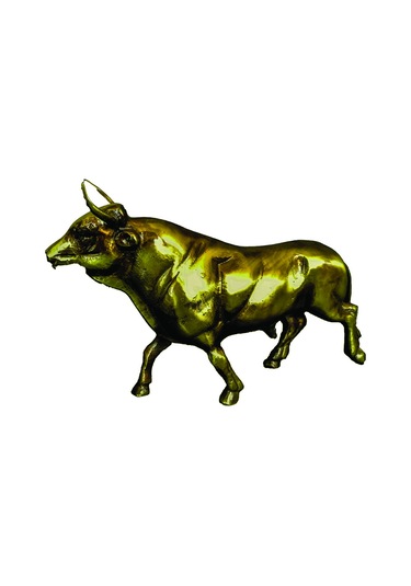 Pm Dizayn Pirinç Döküm Biblo Boğa