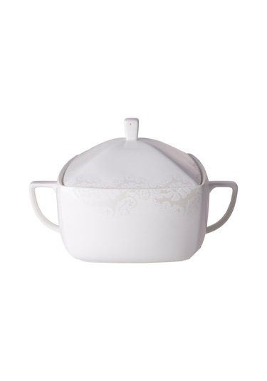 Karaca Fine Pearl Node 62 Parça 12 Kişilik İnci Kare Yemek Takımı