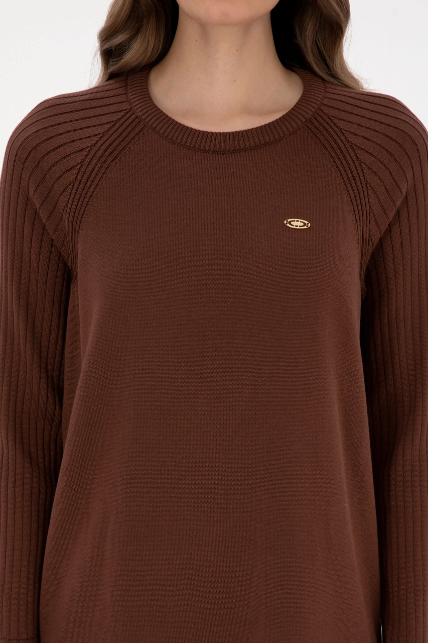 U.s. Polo Assn. Kadın Kahverengi Elbise Triko 50314732-vr029 Kahverengi