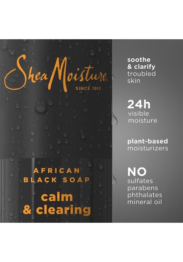 Shea Moisture African Black Soap Calm & Clearing Duş Jeli 532ml Ferah