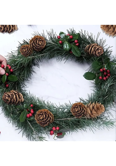 Doğal Kurutulmuş Çam Kozalak Seti-75 Gr, Hobi Ve Yılbaşı Süsü, Hediye Paketleme, 45-50 Adet - 2-3 Cm