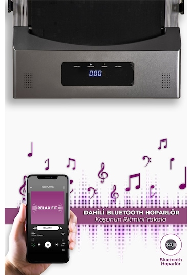 Relax Bluetoothlu Uzaktan Kumandalı Portatif Yürüme Ve Koşu Bandı