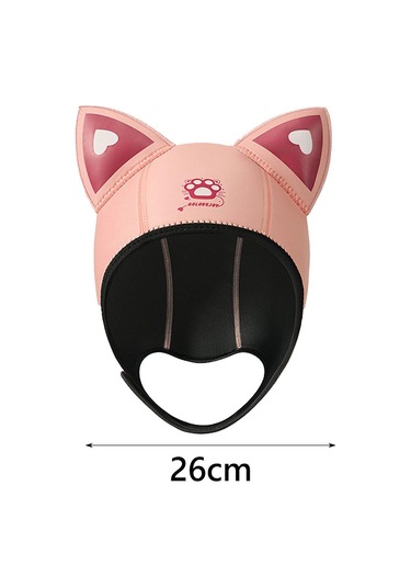 Suntek Dalış Başlığı Başlık Neopren Wetsuit Kapağı Pembe