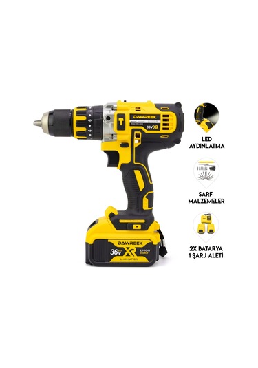 Dawreek Chelikbei DW36 13 MM Çelik Mandren Vidalama