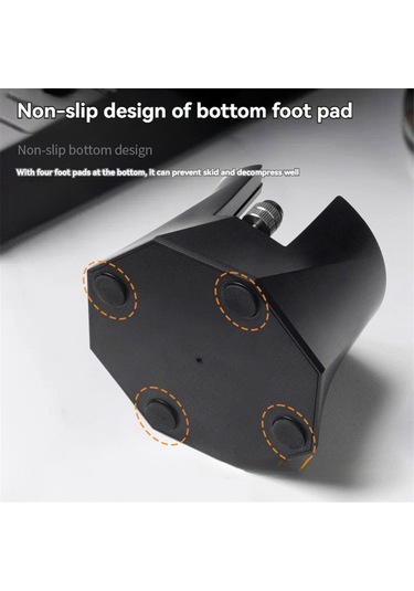 Xurunkeji 51/53/58mm Saplı Kahve Tamper Tutucu, Kaymaz Tabanlı, Kafe, Restoran Ve Dükkanlar İçin Yüksekliği Ayarlanabilir Düzenleyici Siyah