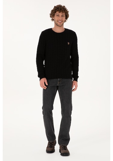 U.s. Polo Assn. Erkek Siyah Kazak /triko 50307836-vr046 Siyah