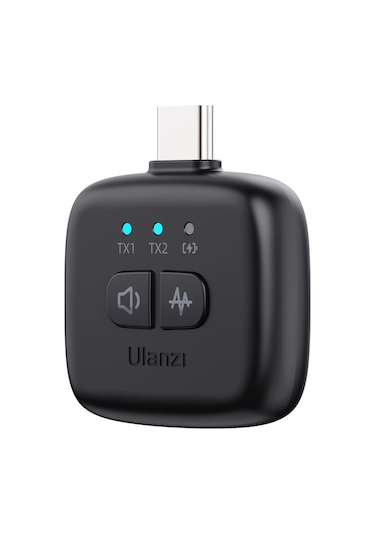 Ulanzi A30 Tiny 2 Kişilik Mikrofon Seti - Siyah