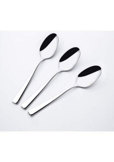 Deniz Sade 12 Adet Tatlı Kaşığı Gri