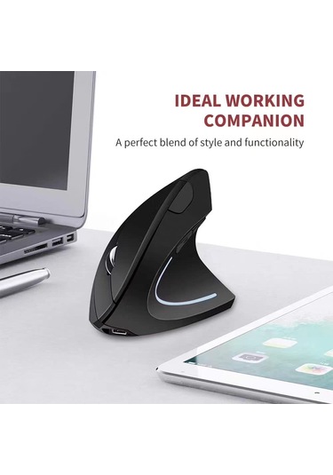 Ergonomik Fare, Dikey Kablosuz Bilgisayar Faresi 2.4g