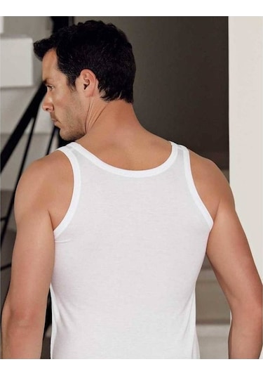 Lonca Tekstil Beyaz Erkek Atlet 6' Lı Paket