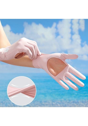 Golovejoy Xg72 1 Çift Bisiklet Soğutma Buz Ipek Eldiven Anti-uv El Koruyucu