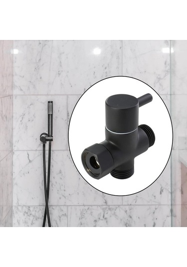 Trendooze Parlatma Yedek T Adaptör Yönlendirme Vanası Konnektörü Siyah Siyah