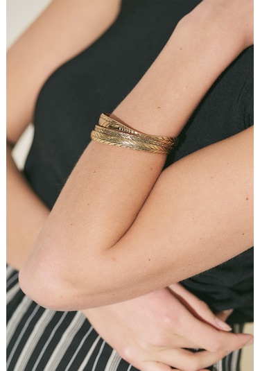 Athena Bilezik Seti Gold-sılver Ss26blk00001-1 Gümüş - Altın