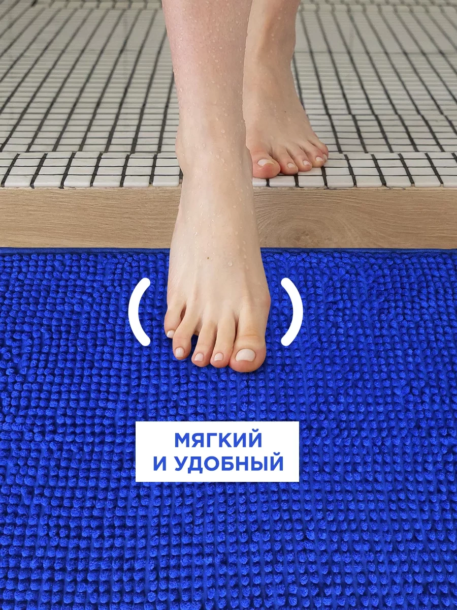 Velton Banyo Paspası Yumuşak Ve Emici 183041235 Mavi