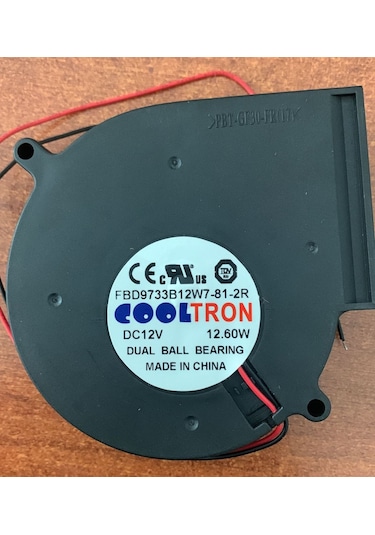 Cooltron Dc12v Blower 97x94x33 Mm Fbd9733b12w7812r