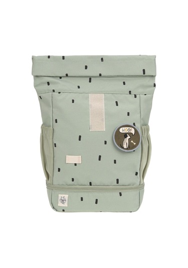 Lassig Happy Prints Mini Rolltop Sırt Çantası Light Olive Yeşil