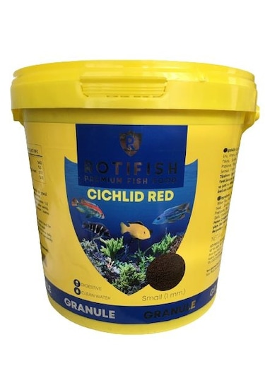 Rotifish Cichlid Red Granule Small Etçil 1mm 4kg
