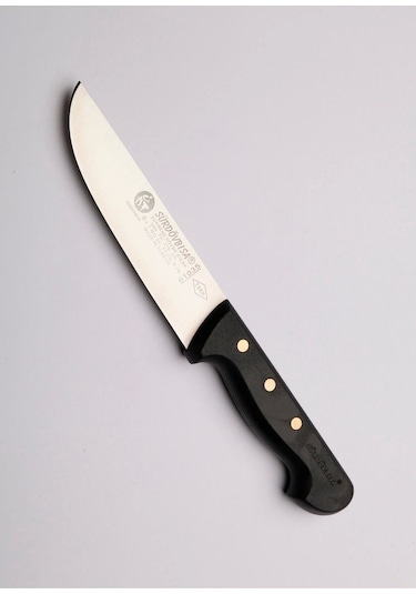 Sürdövbısa 3'lü Kasap Kurban Seti Perçinli Sap Siyah Çok Renkli