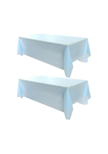 Mavi Dayanıklı Masa Örtüsü Yağa Dayanıklı Düz Renk Koruması - 183 X 137 Mavi
