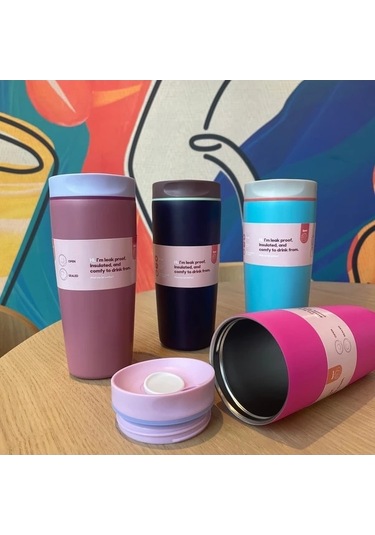 Trendooze Gaojunshop01 600ml Deniz Mavisi Vakumlu Kahve Kupası - Ev/ofis/seyahat Lacivert