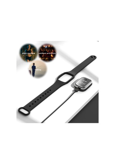 Padalink Fiziksel Uyku Koruyucu Sıcaklık Monitörlü 3 Seviye Ayarlı Sürekli Çalışan Siyah Dış Mekan Kovucu Bileklik