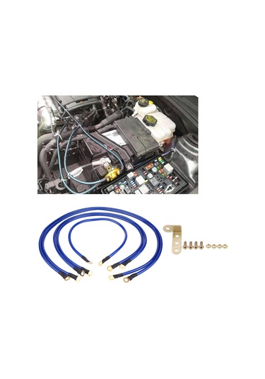 Xiyyadms Araba Performansı Geliştirici 5'li Güçlü Toprak Kablosu - Başlangıç Hızı, Motor Gücü, Akü Ömrü Ve Far Parlaklığı Artırıcı